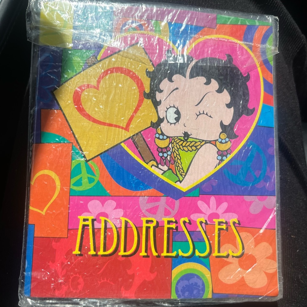 Colorful Address Book with Cartoon Design